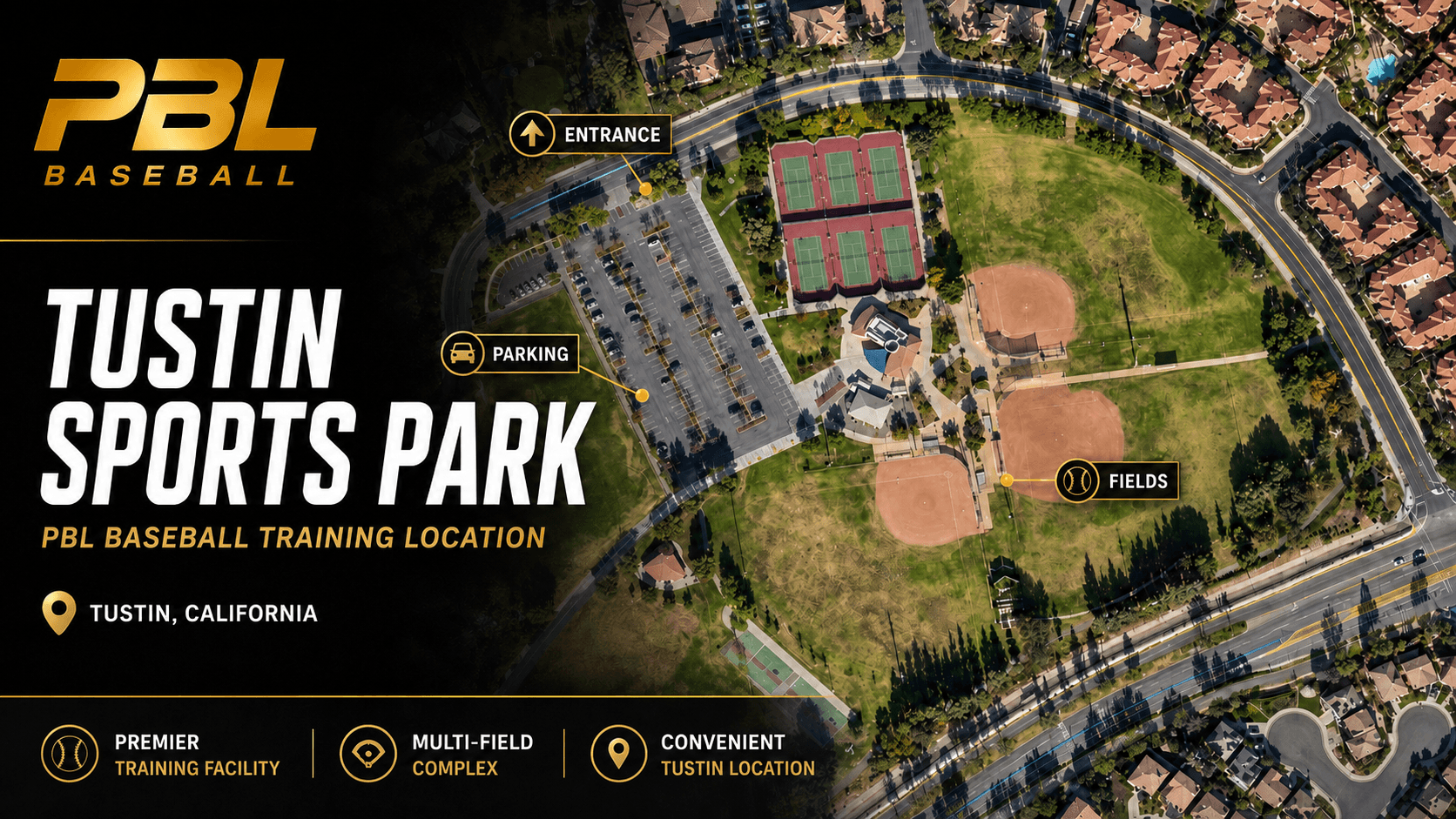 PBL Baseball training image for Tustin Sports Park